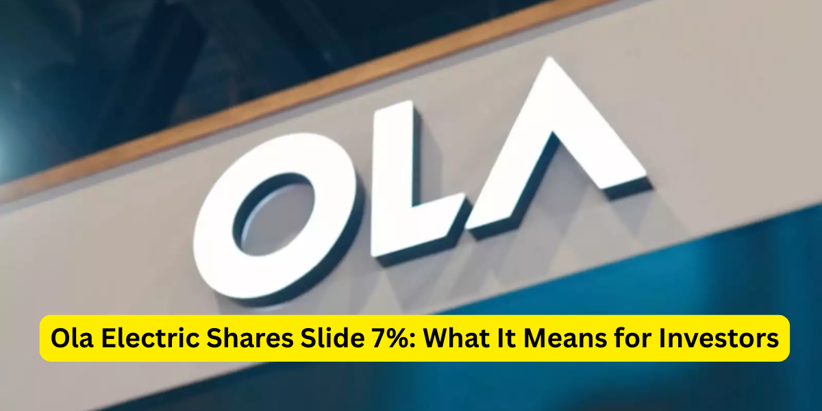 Ola Electric Shares Drop by 7%.